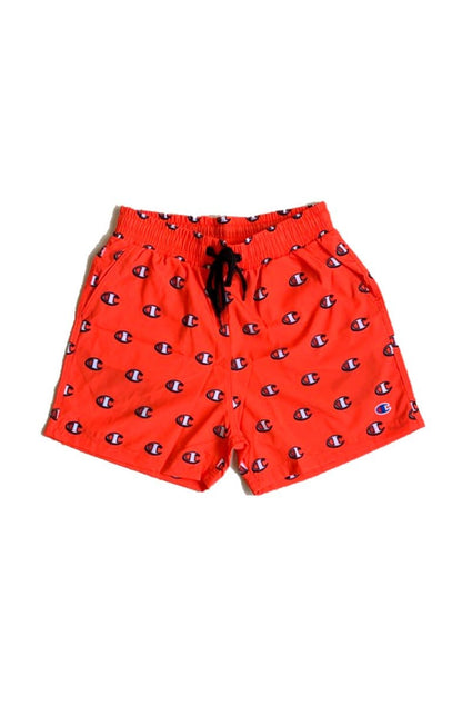 Shorts Champion Beach Patrol Scribble Laranja/Preto - NewSkull