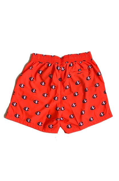Shorts Champion Beach Patrol Scribble Laranja/Preto - NewSkull