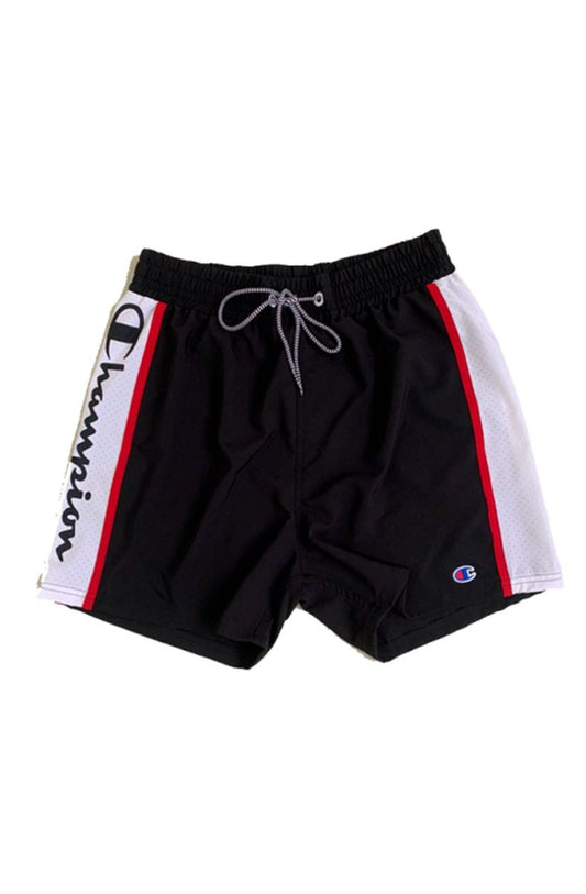 Shorts Champion Beach Preto/Branco - NewSkull