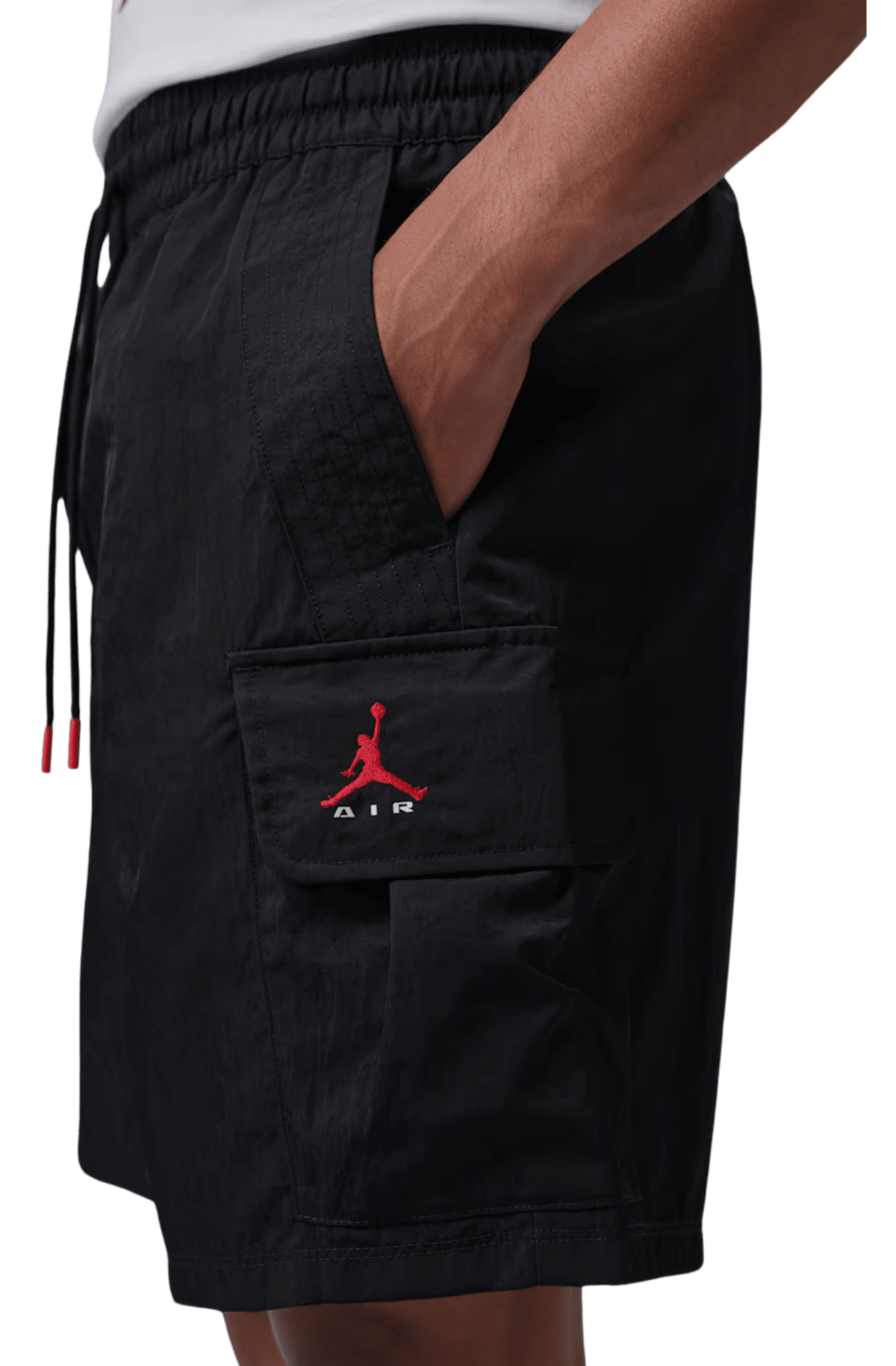 Shorts Jordan Brooklyn Woven Cargo Preto - NewSkull
