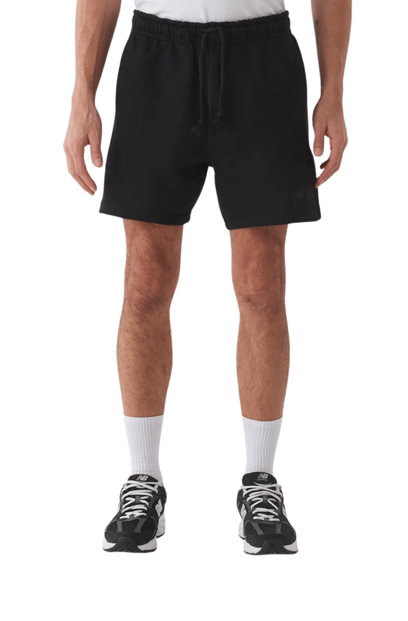 Shorts New Balance Athletics Small Logo 5" Preto - NewSkull