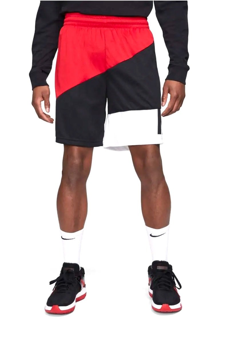 Shorts Nike Dri - FIT Preto/Vermelho/Branco - NewSkull