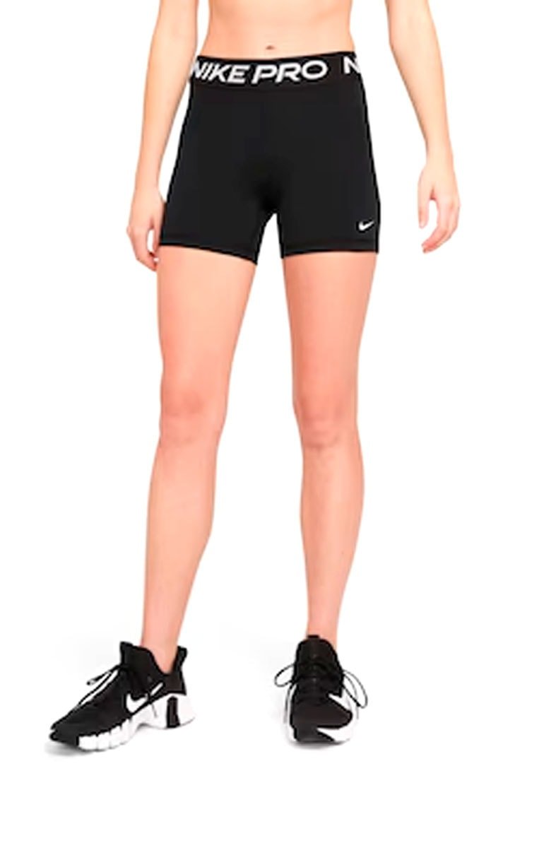 Shorts Nike Pro 365 Feminino Preto/Branco - NewSkull