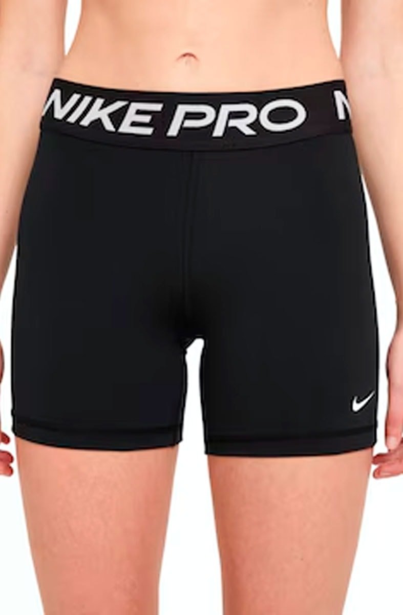 Shorts Nike Pro 365 Feminino Preto/Branco - NewSkull