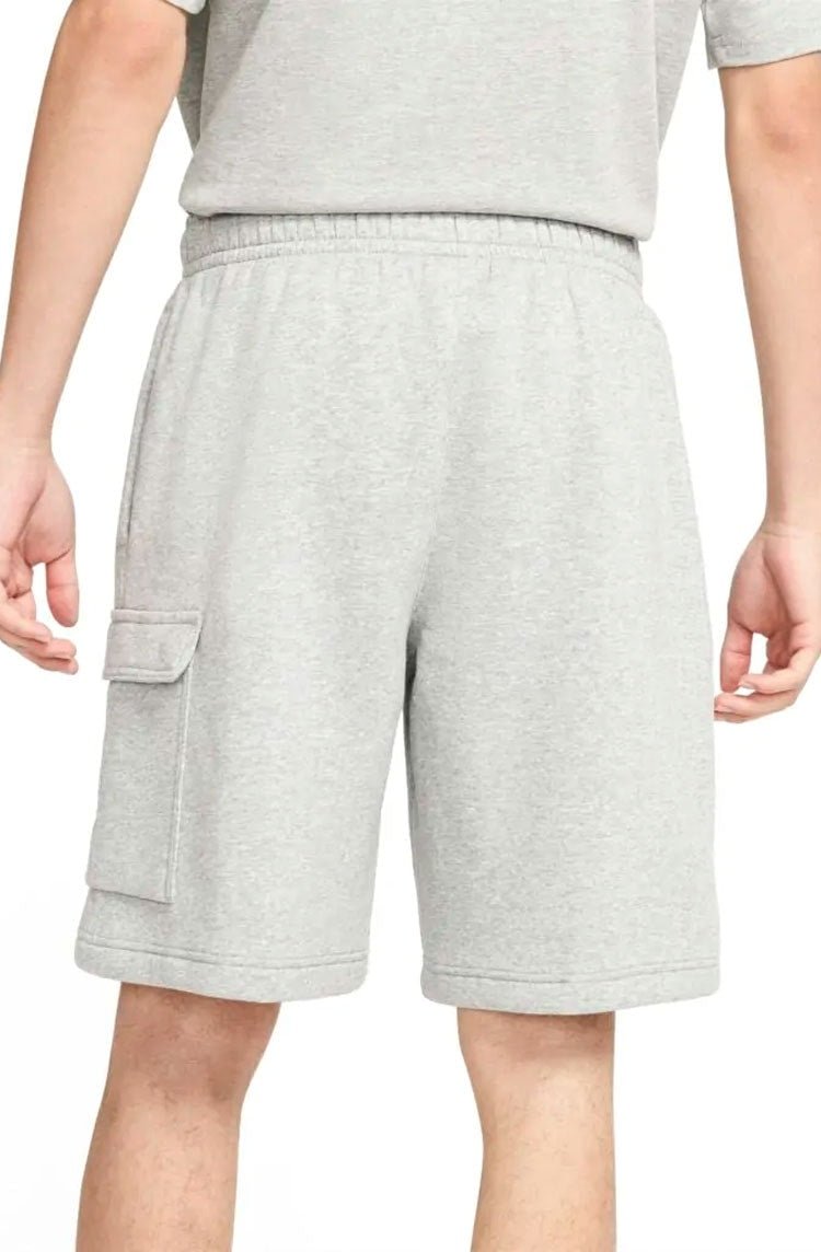 Shorts Nike Sportswear Club Cinza/Branco - NewSkull