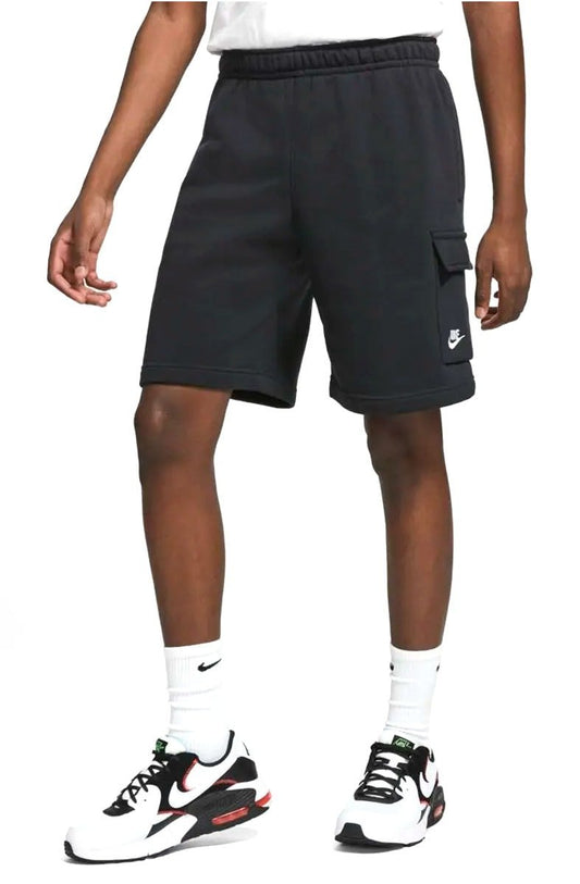 Shorts Nike Sportswear Club Preto/Branco - NewSkull
