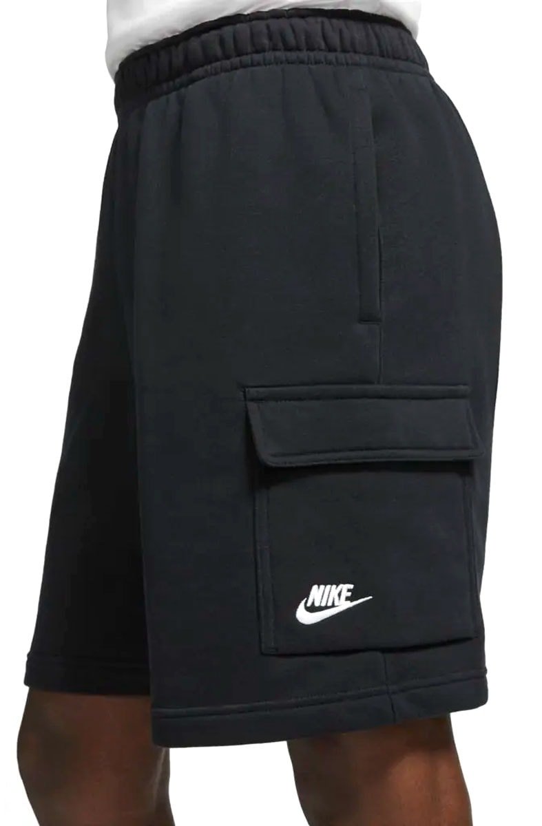 Shorts Nike Sportswear Club Preto/Branco - NewSkull