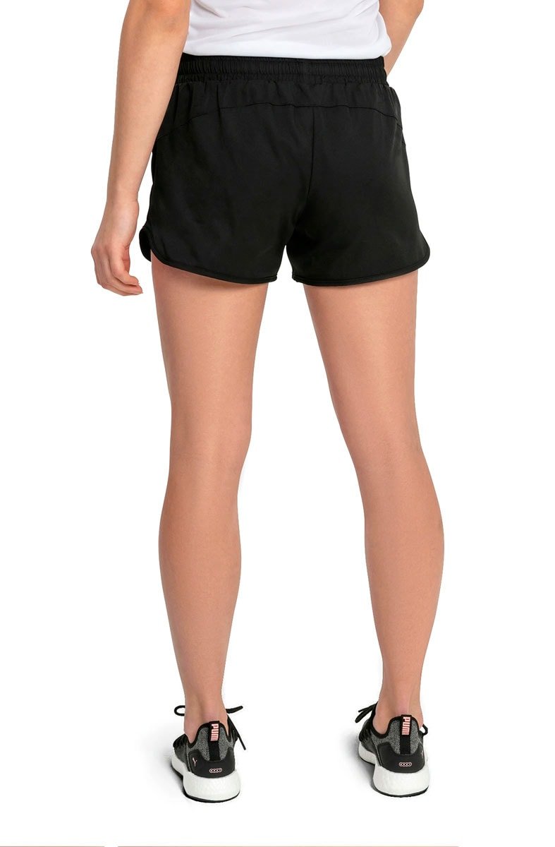 Shorts Puma Active Woven Preto/Branco - NewSkull