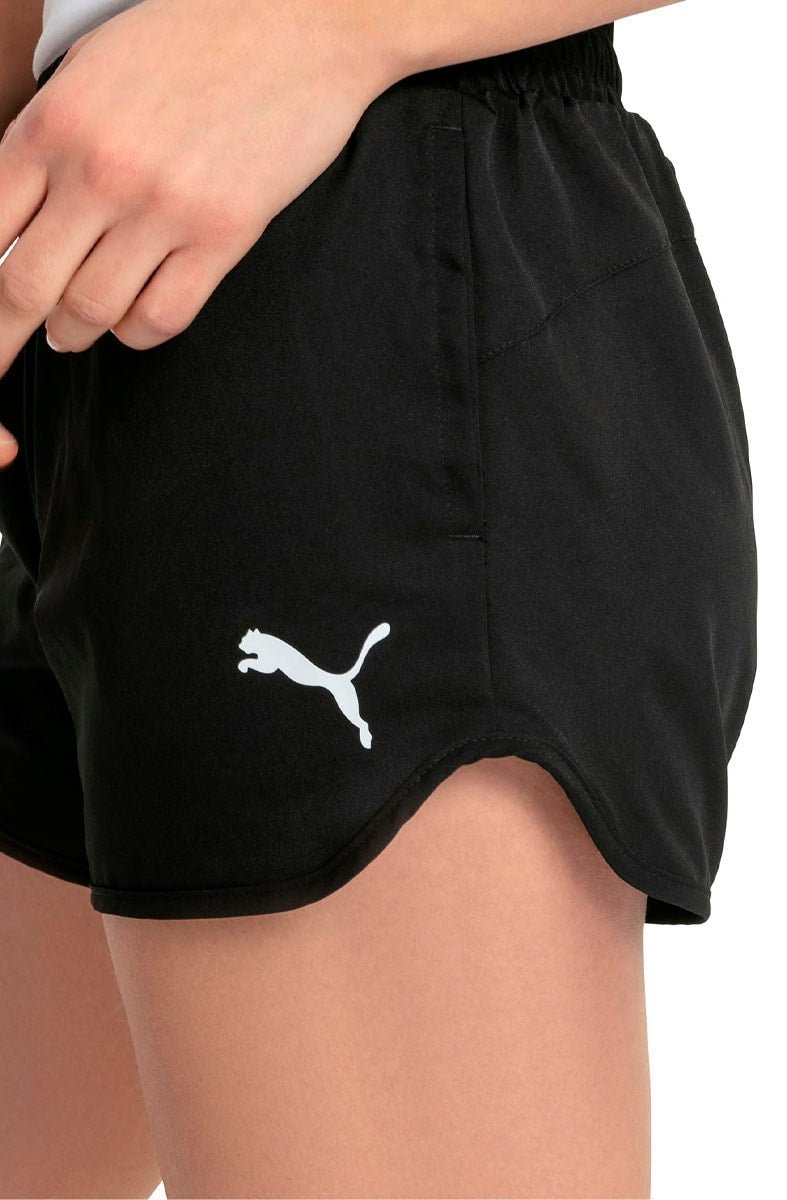 Shorts Puma Active Woven Preto/Branco - NewSkull