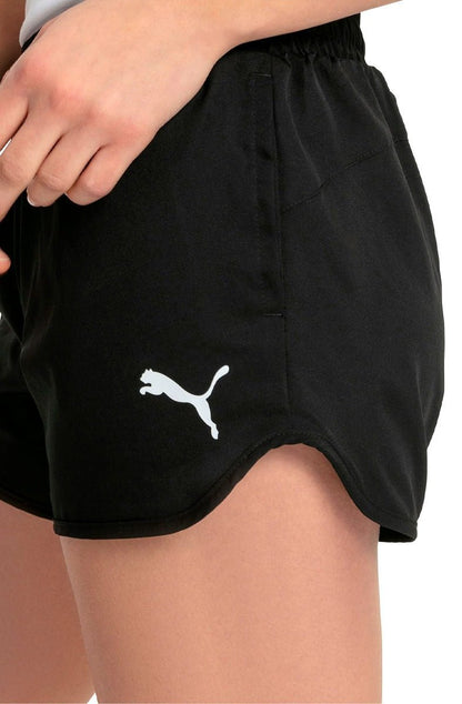 Shorts Puma Active Woven Preto/Branco - NewSkull