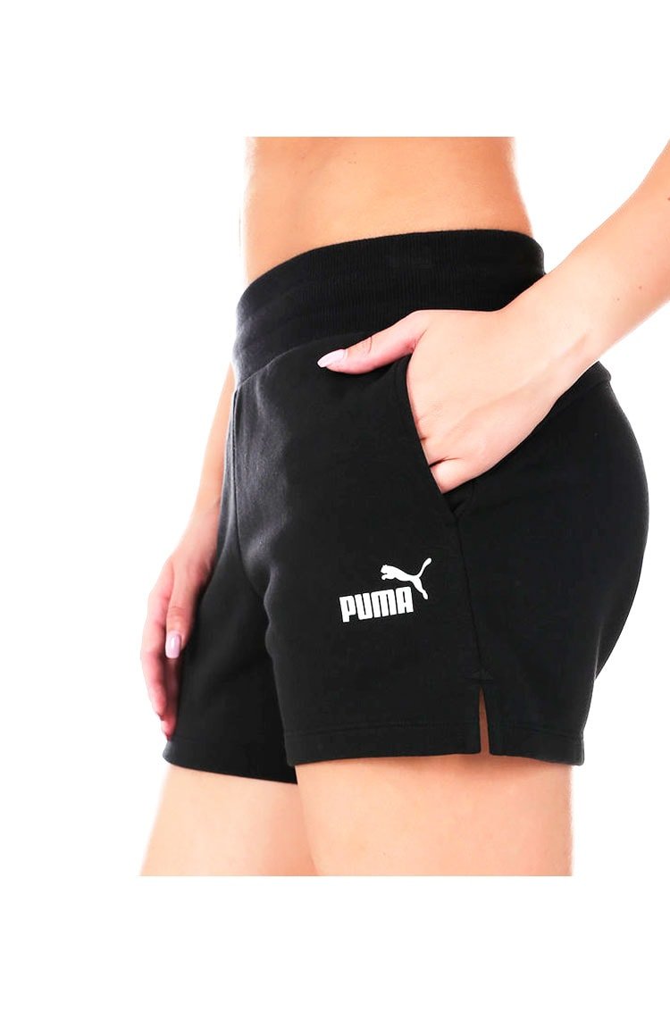 Shorts Puma Moletom Essentials Sweat Preto - NewSkull