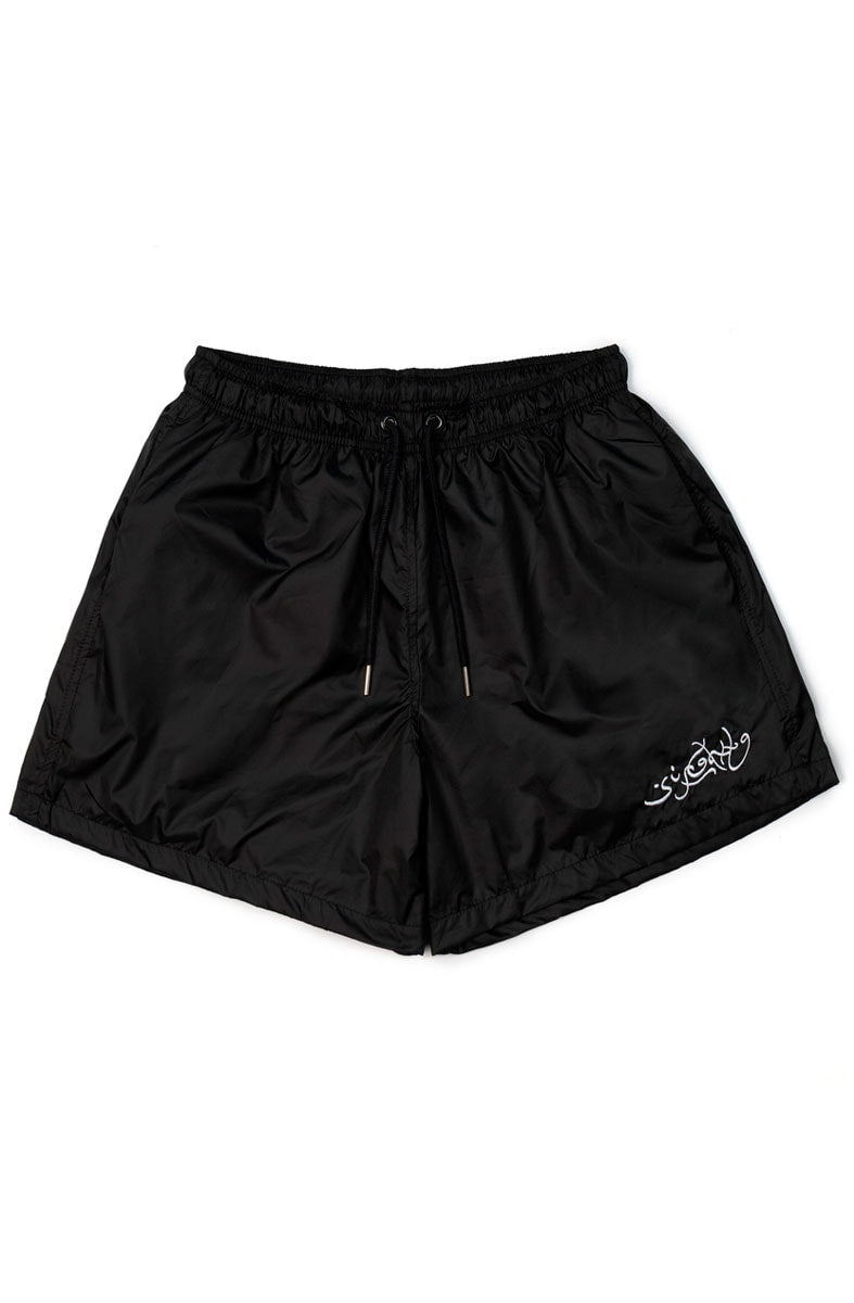 Shorts Sufgang Arabic Script Preto - NewSkull