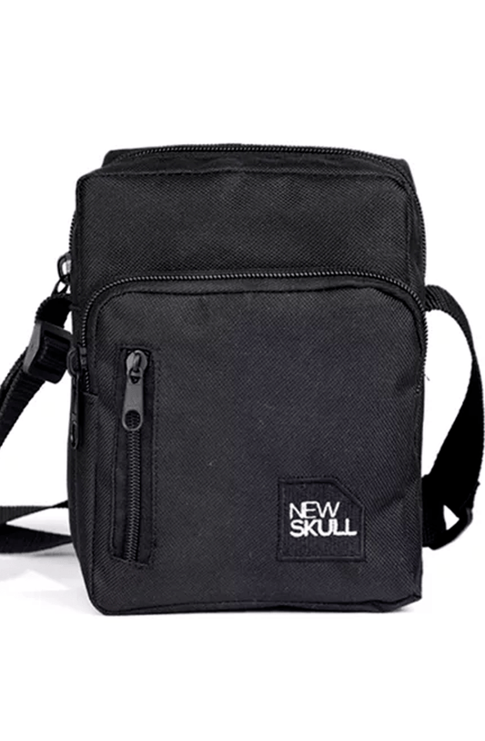 ShoulderBag NewSkull Logo Box Preto - NewSkull