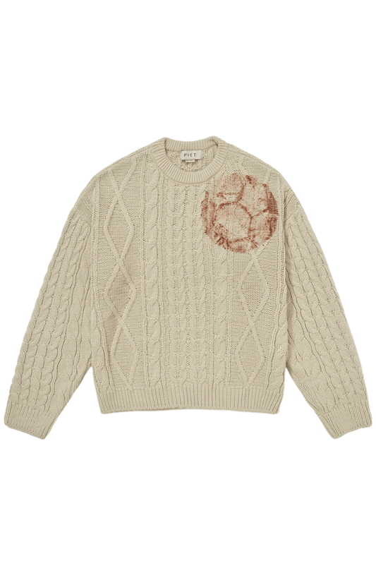 Suéter Piet Football Sweater Bege - NewSkull