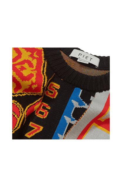 Suéter Piet Scarves Knitted Sweater Vermelho - NewSkull