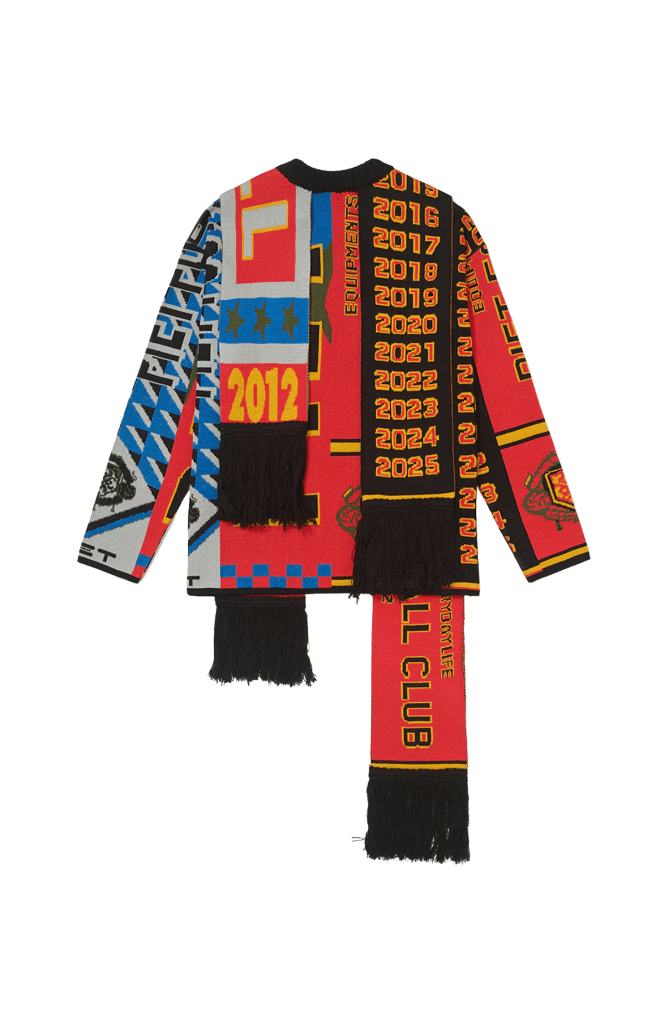 Suéter Piet Scarves Knitted Sweater Vermelho - NewSkull