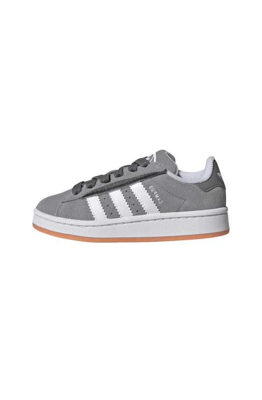 Tênis Adidas Campus 00s Comfort Closure Elastic Lace Infantil Cinza/Branco JQ6384 - NewSkull