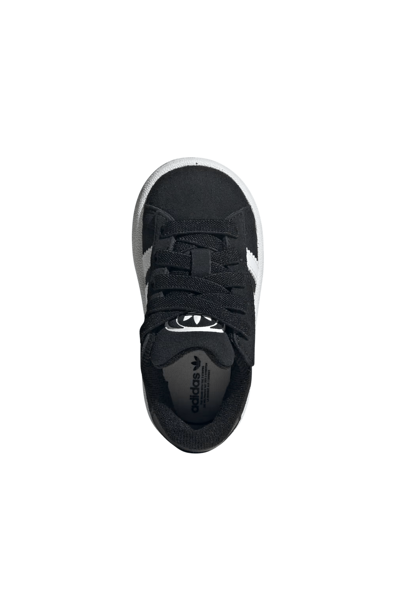 Tênis Adidas Campus 00S Comfort Closure Elastic Lace Infantil Preto/Branco JI4335 - NewSkull