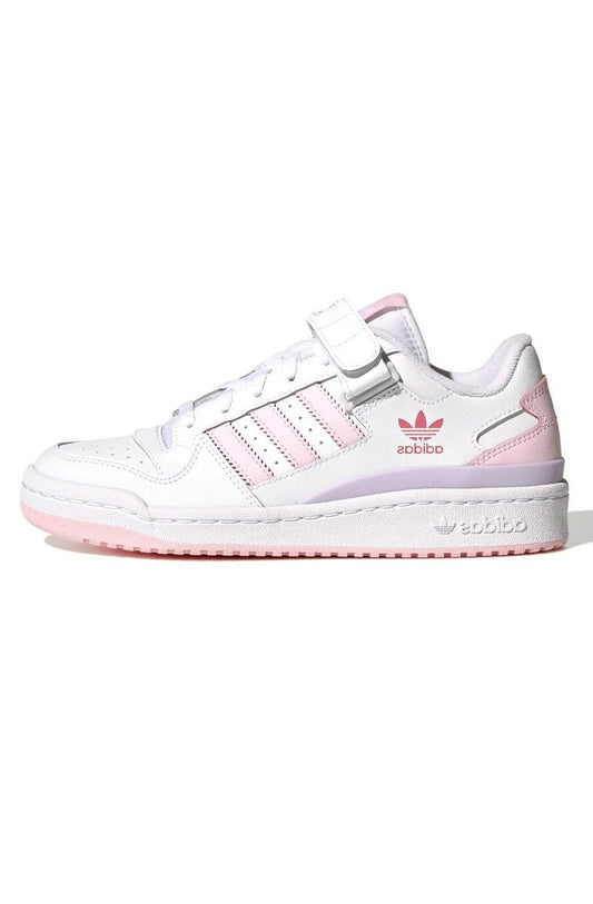 Tênis Adidas Forum Low Branco/Rosa - NewSkull