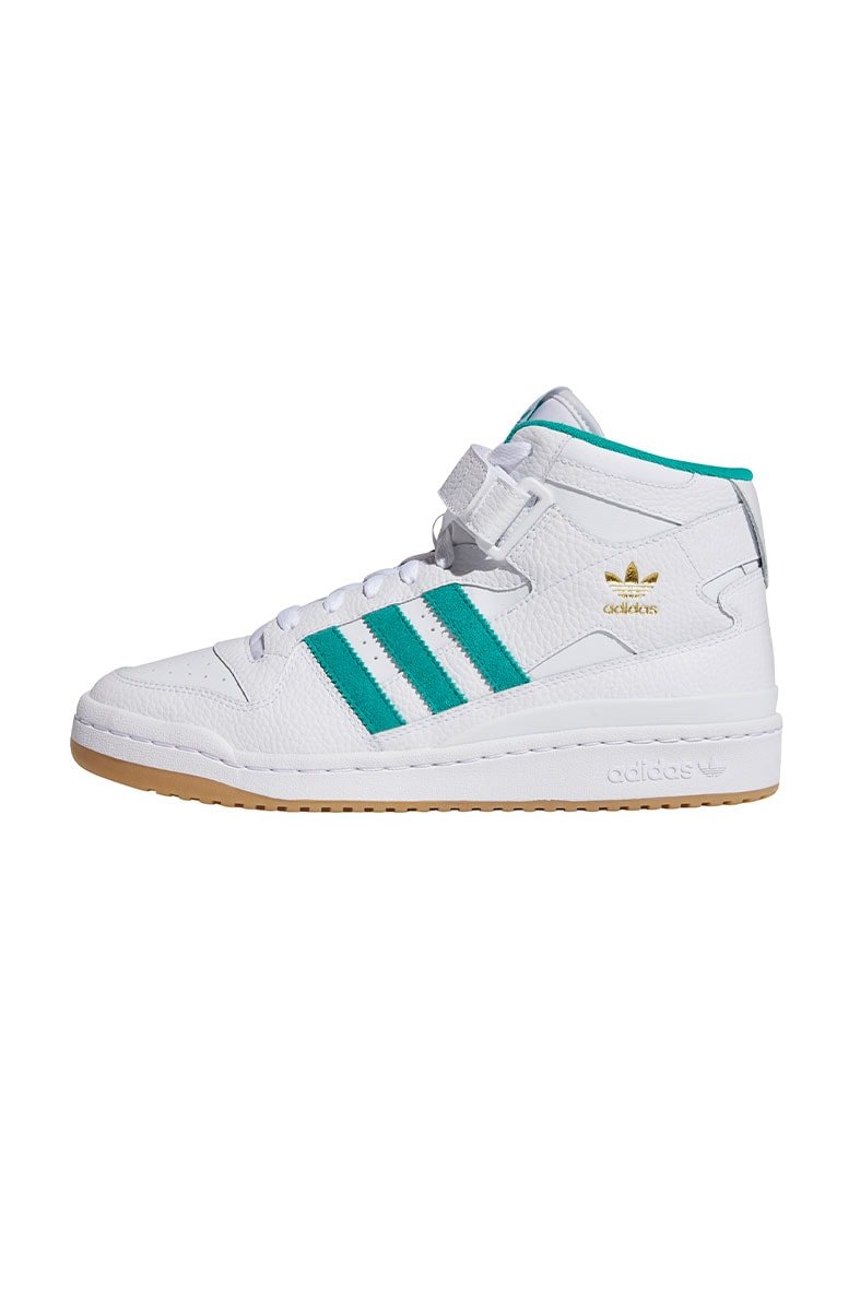 Tênis Adidas Forum Mid Branco/Verde - NewSkull