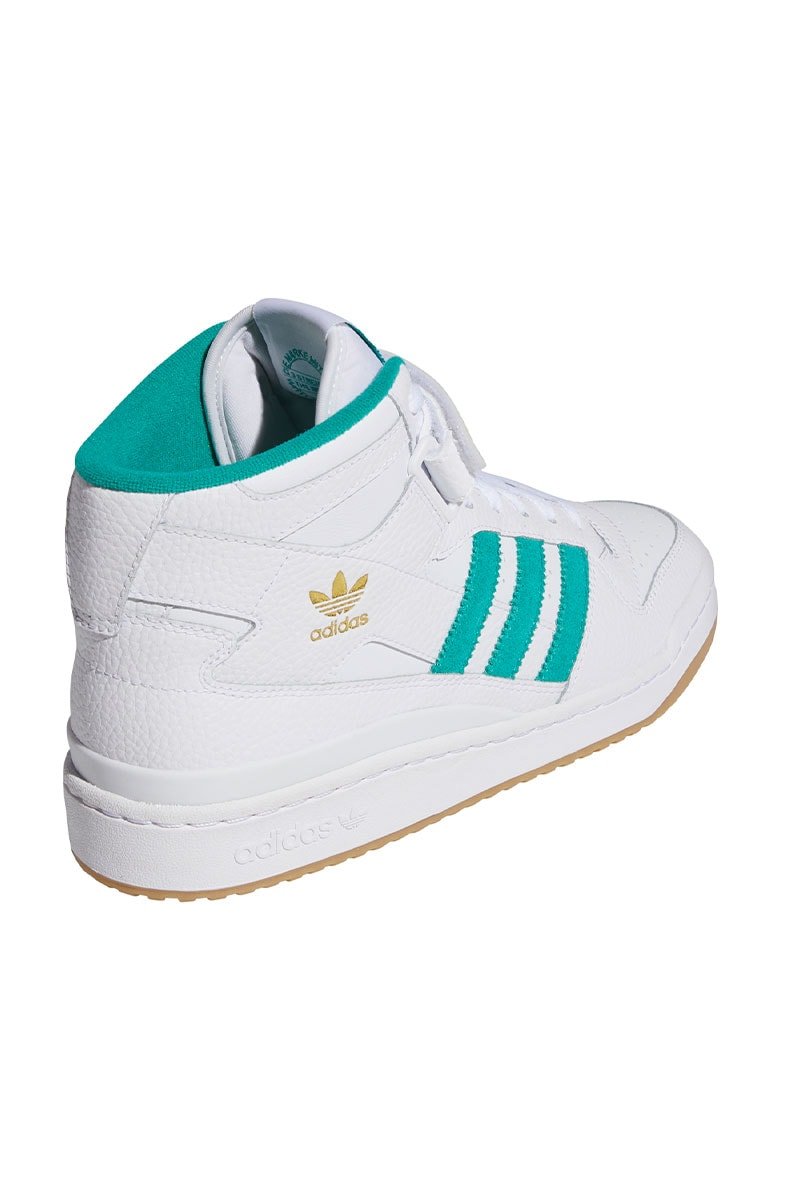 Tênis Adidas Forum Mid Branco/Verde - NewSkull