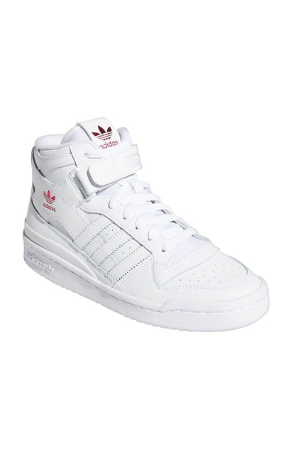 Tênis Adidas Forum Mid Feminino Branco/Rosa - NewSkull