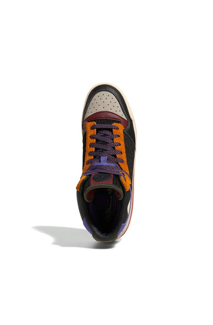 Tênis Adidas Forum Mid Patchwork Preto/Bege/Roxo - NewSkull
