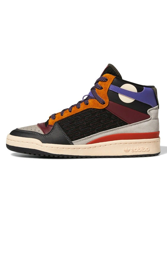 Tênis Adidas Forum Mid Patchwork Preto/Bege/Roxo - NewSkull