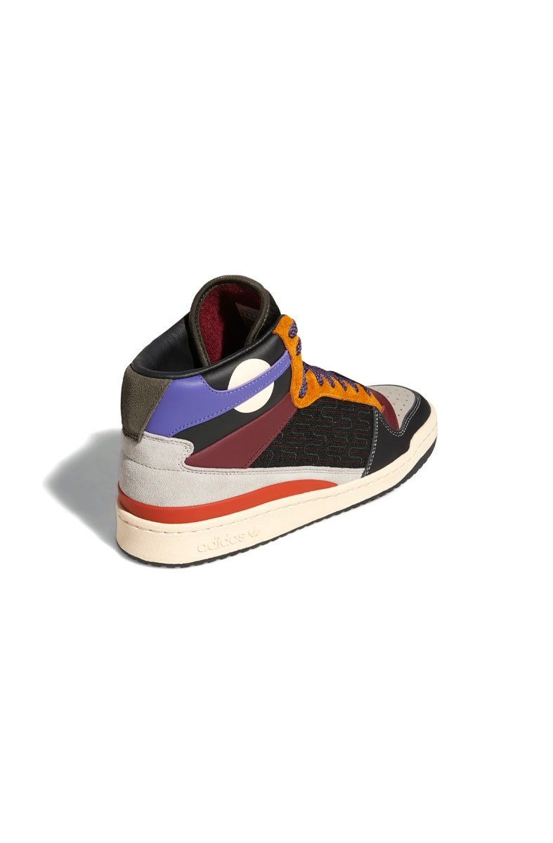 Tênis Adidas Forum Mid Patchwork Preto/Bege/Roxo - NewSkull
