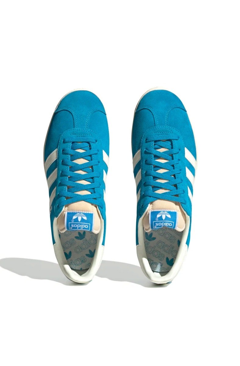 Tênis Adidas Gazelle Azul Água/Branco - NewSkull