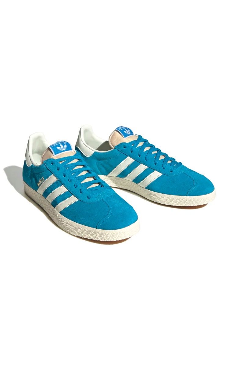 Tênis Adidas Gazelle Azul Água/Branco - NewSkull