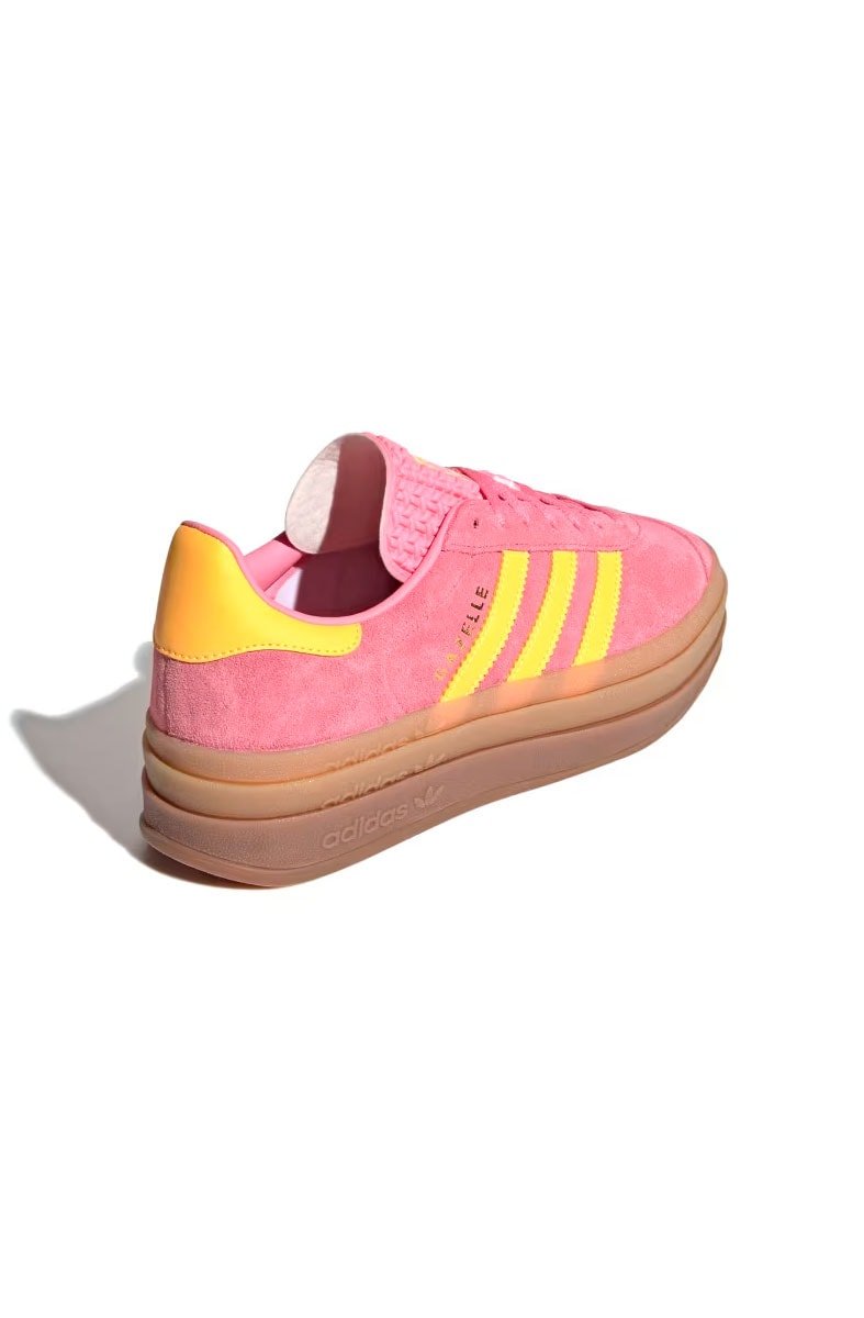 Tênis Adidas Gazelle Bold Feminino Rosa/Amarelo IF4498 - NewSkull