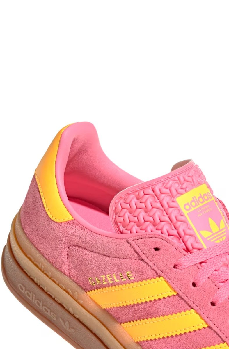 Tênis Adidas Gazelle Bold Feminino Rosa/Amarelo IF4498 - NewSkull