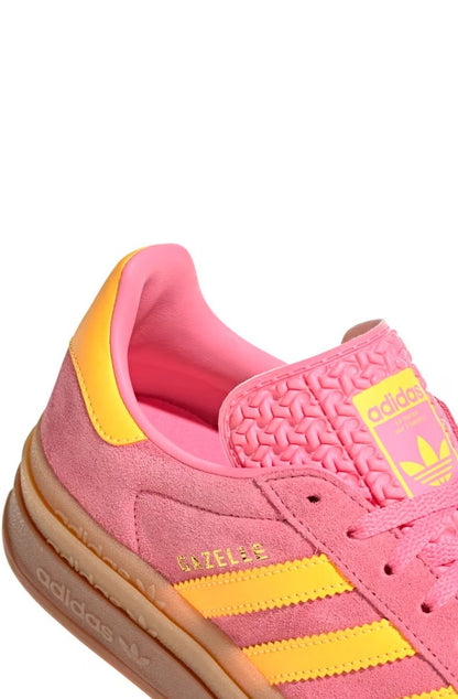 Tênis Adidas Gazelle Bold Feminino Rosa/Amarelo IF4498 - NewSkull