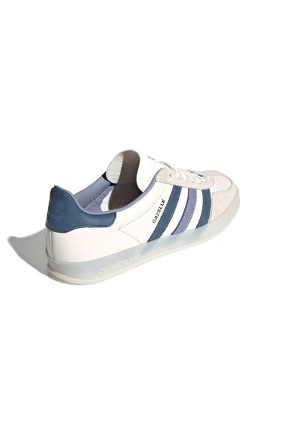 Tênis Adidas Gazelle Indoor Feminino Off - White/Azul IG1643 - NewSkull