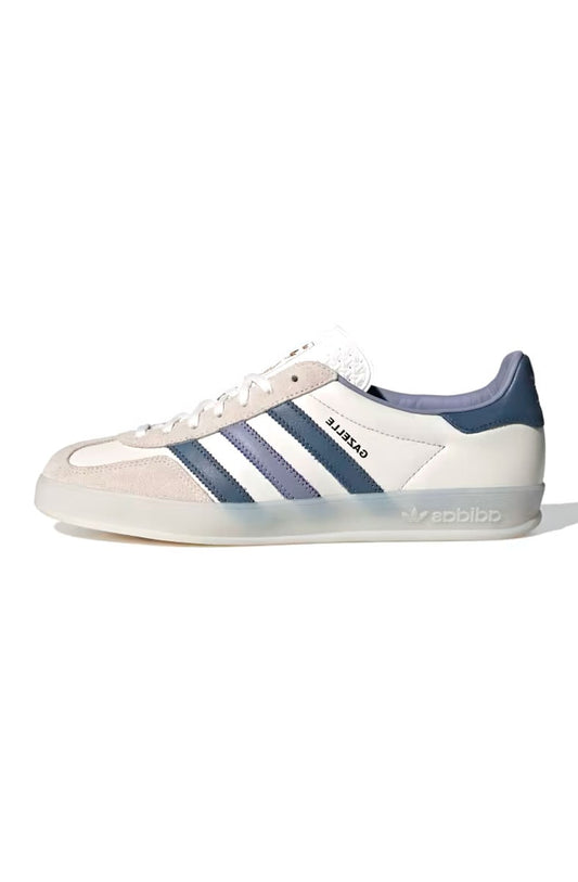 Tênis Adidas Gazelle Indoor Feminino Off - White/Azul IG1643 - NewSkull