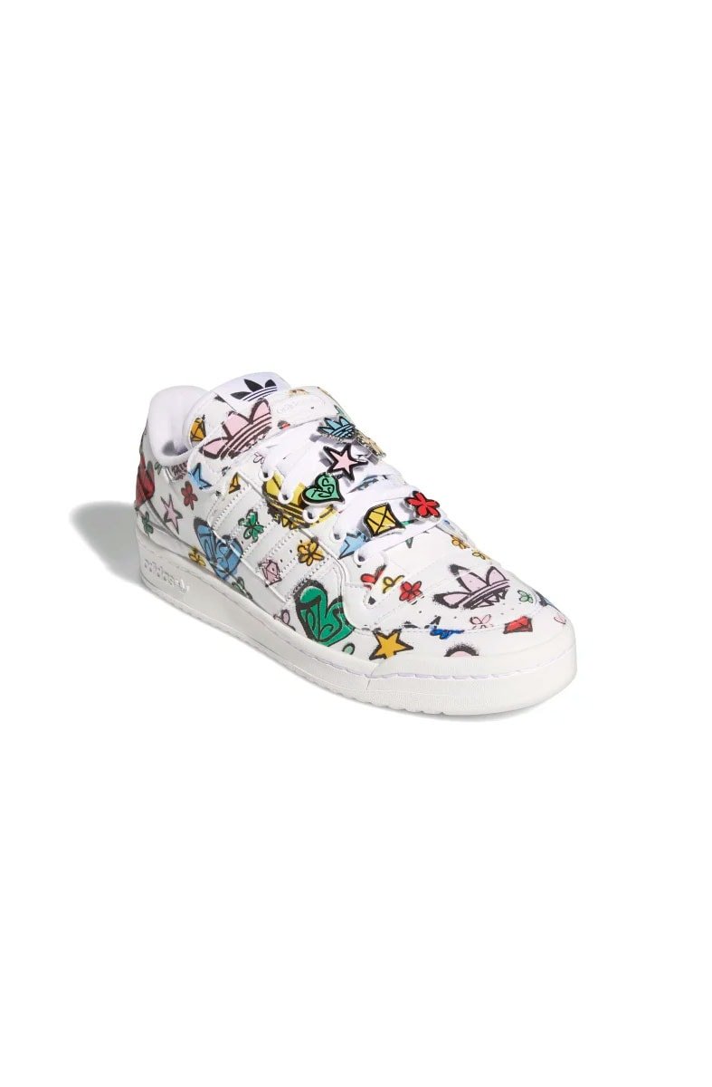 Tênis Adidas Jeremy Scott Forum 84 Low Mono Branco/Color - NewSkull