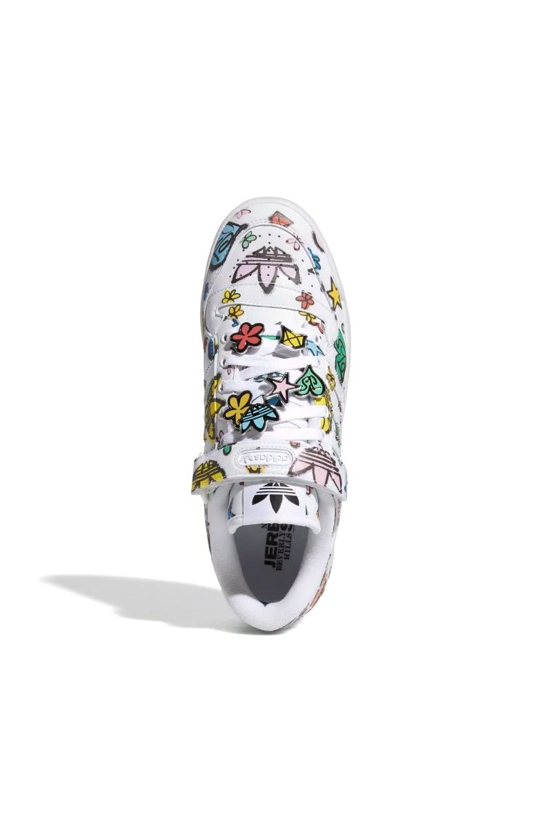 Tênis Adidas Jeremy Scott Forum 84 Low Mono Branco/Color - NewSkull