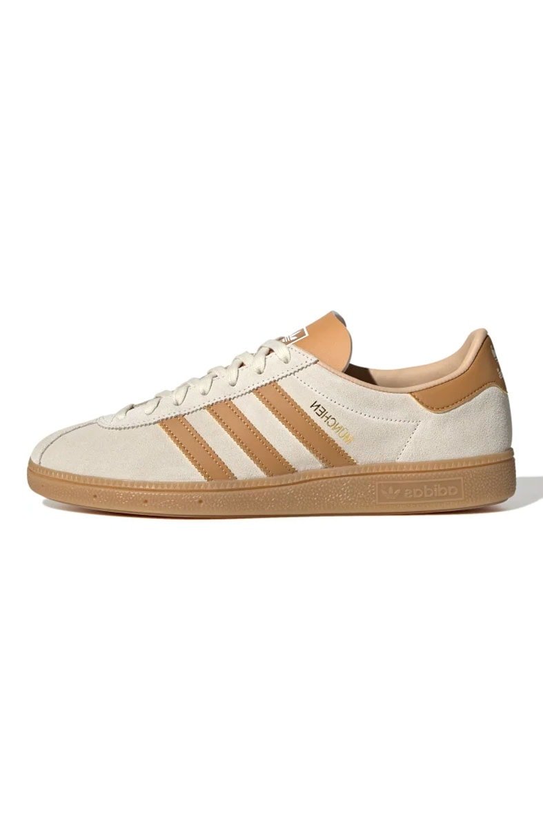 Tênis Adidas München Cinza/Marrom Claro - NewSkull