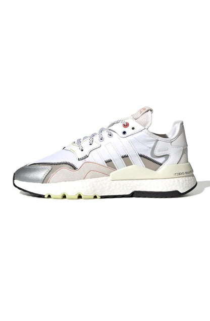 Tênis Adidas Nite Jogger Branco/Prata - NewSkull