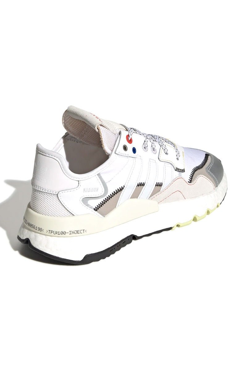 Tênis Adidas Nite Jogger Branco/Prata - NewSkull