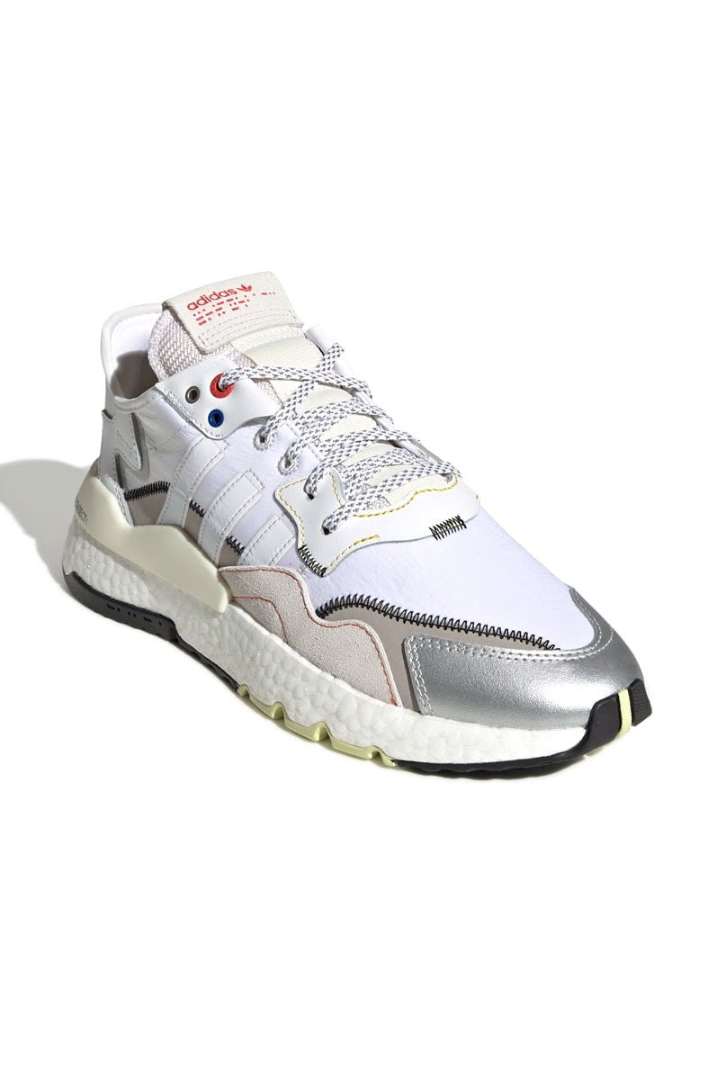 Tênis Adidas Nite Jogger Branco/Prata - NewSkull