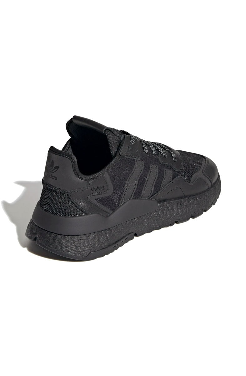 Tênis Adidas Nite Jogger Couro Preto/Preto - NewSkull