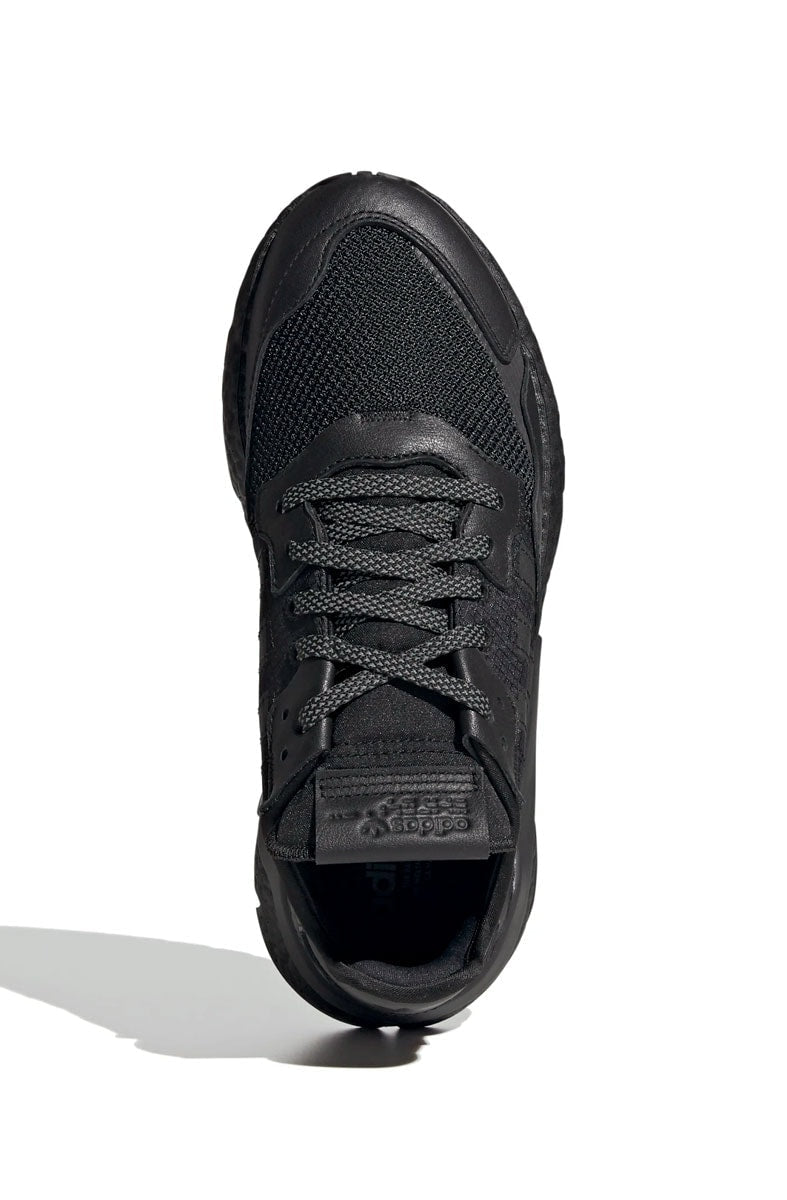 Tênis Adidas Nite Jogger Couro Preto/Preto - NewSkull