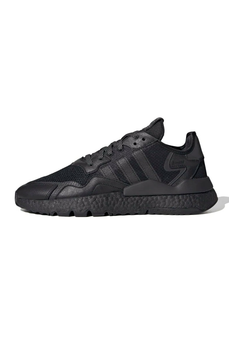 Tênis Adidas Nite Jogger Couro Preto/Preto - NewSkull