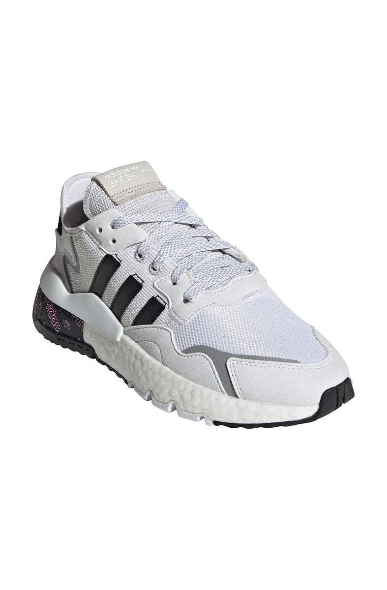Tênis Adidas Nite Jogger Feminino Cinza/Preto - NewSkull