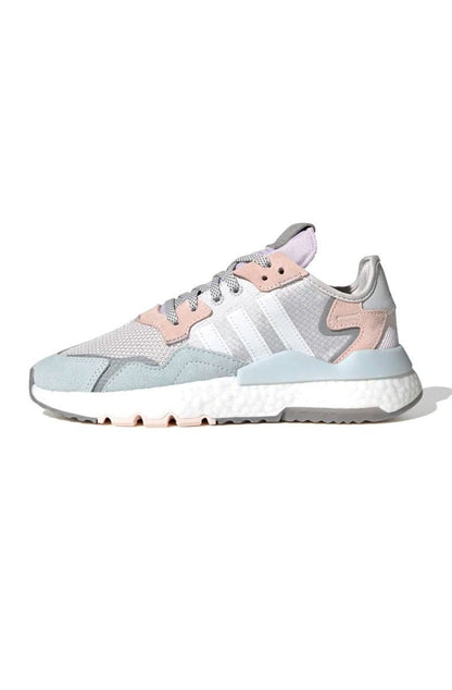 Tênis Adidas Nite Jogger Feminino Cinza/Rosa - NewSkull
