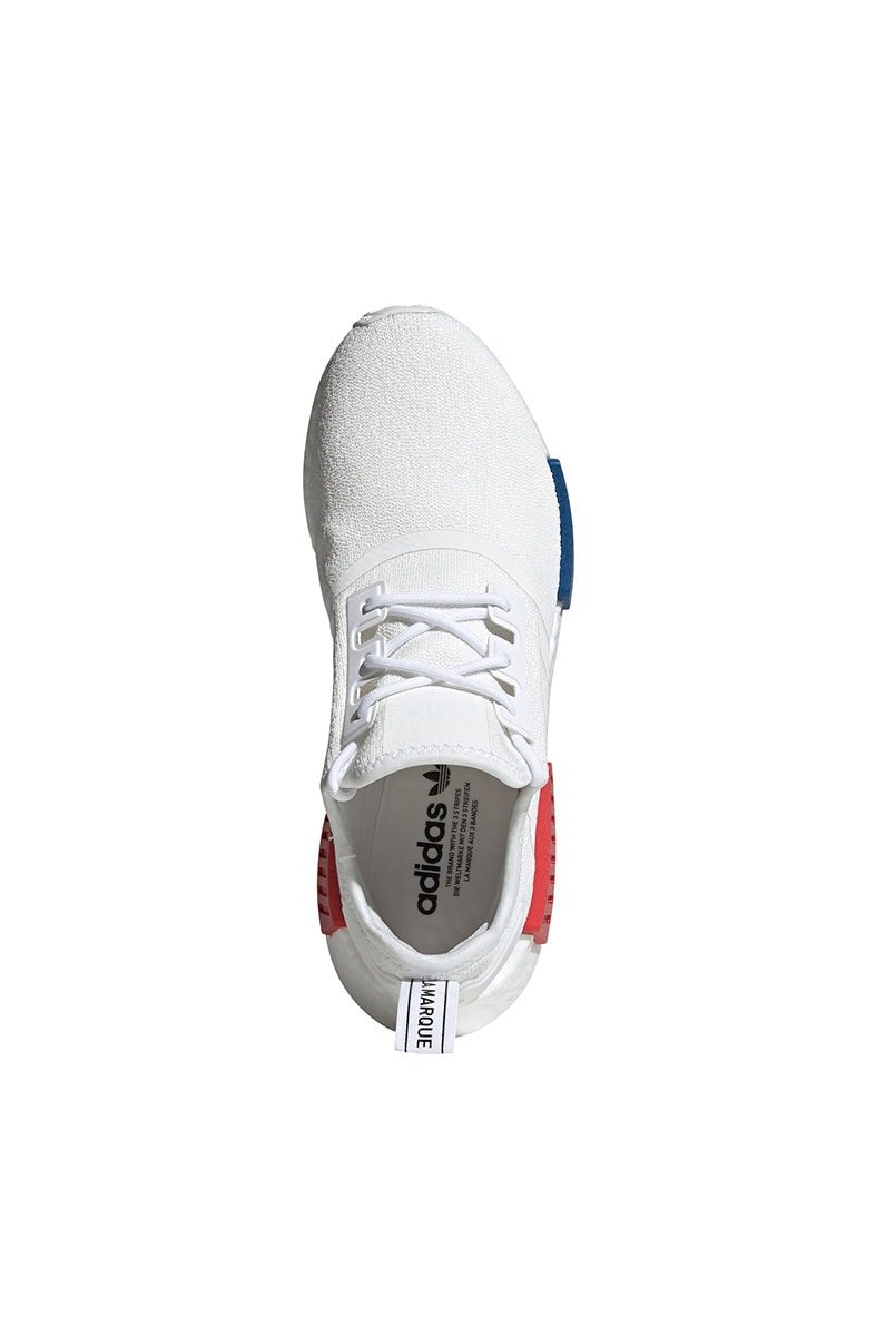 Tênis Adidas NMD R1 Branco/Vermelho/Azul - NewSkull