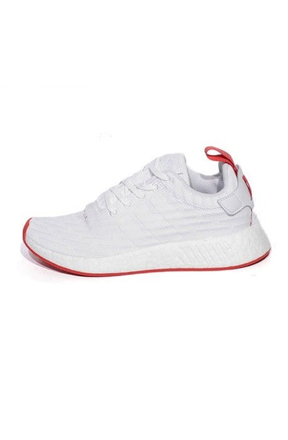 Tnis Adidas NMD R2 Primeknit White/Core Red Branco NewSkull Tnis Adidas NMD R2 Primeknit White/Core Red Branco NewSkull