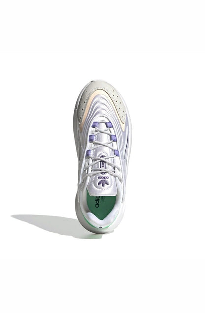 Tênis Adidas Ozelia Branco/Roxo/Verde - NewSkull